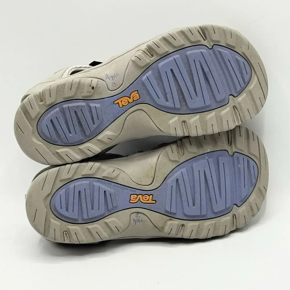 Teva Manatee Purple Khaki Hiking Sandals - Kids US 2